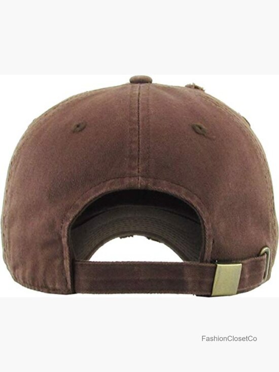 Vintage Washed Distressed Cotton Dad Hat Baseball Cap Adjustable Unisex